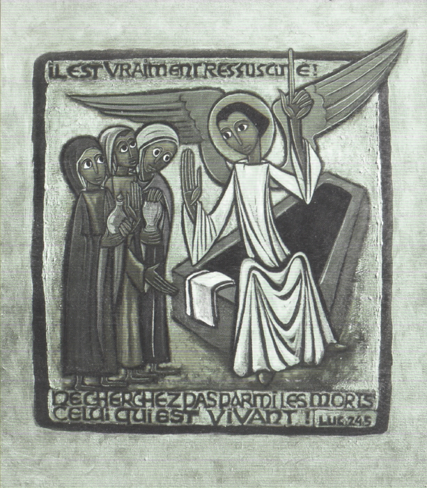 Un peuple de toutes les nations
 Vois, Jsus, les peuples des vertes forts, peuples aux mains d'bne. Dans tes mains, le manioc et le mil leur donneront faim d'tre peuple de frres. 
Vois, Jsus, les peuples de l'Ocan bleu, peuples parsems. Dans tes mains, le poisson partag sera communion pour les les disperses. 
Vois, Jsus, les peuples couleur de leurs temples d'or. Dans tes mains, le riz deviendra nourriture de vie pour les multitudes. 
Vois, Jsus, les peuples aux mains brunes et ces pis de mas. Dans tes mains, ils deviendront aliment du grand respect du pauvre. 
Vois, Jsus, les peuples des grandes plaines de bl et leurs richesses engranges. Dans tes mains, le pain consacr se transformera en un pain partag avec l'tranger. 
Alors, nous, peuples d'Afrique et d'Ocanie, d'Asie, d'Europe et des Amriques, nous serons  chair de ta chair et sang de ton sang !  


 