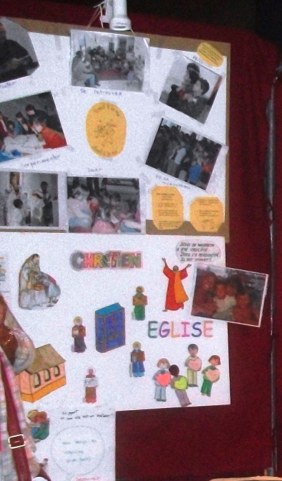 Ici les affiches de l'Eveil à la Foi des petits et de la Catéchèse.