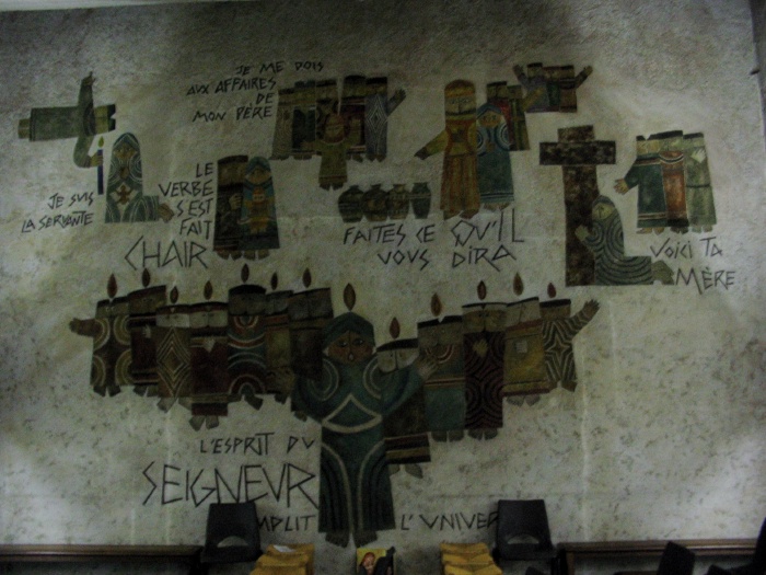 Fresque murale située dans la chapelle.